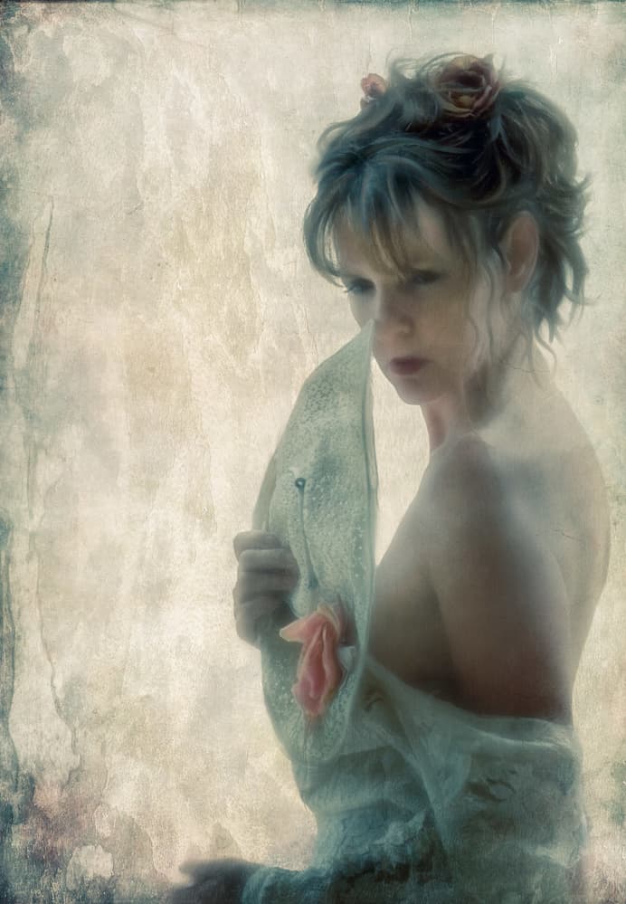 Soft Pensive Beauty by Charlaine Gerber — canvas wall art