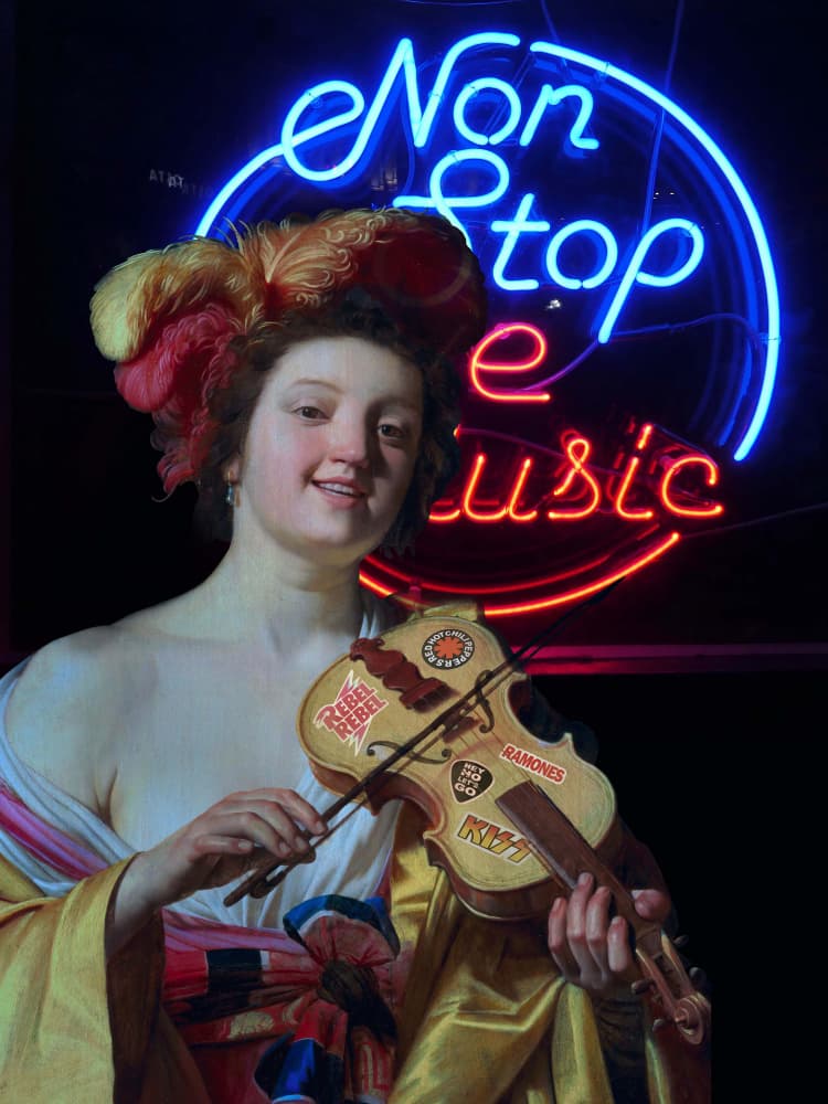 Non Stop the Music by Dikhotomy — canvas wall art