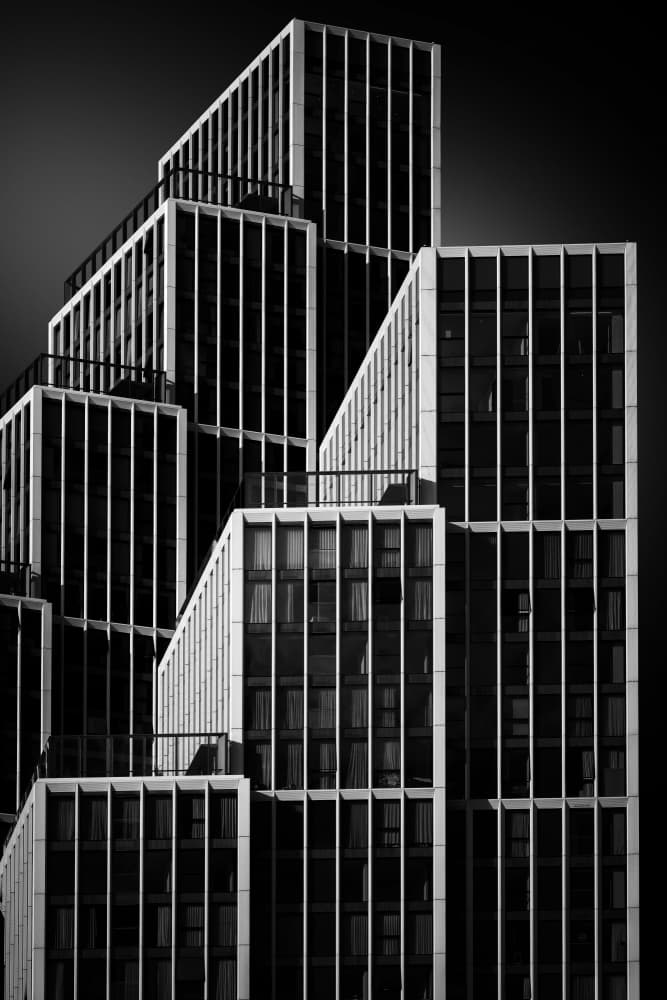 Geometric City Forms by Luigi Greco — canvas wall art