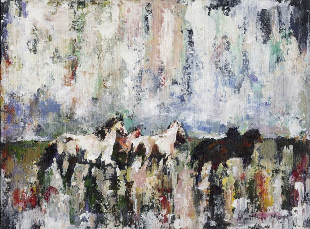 Spirited Abstract Horses