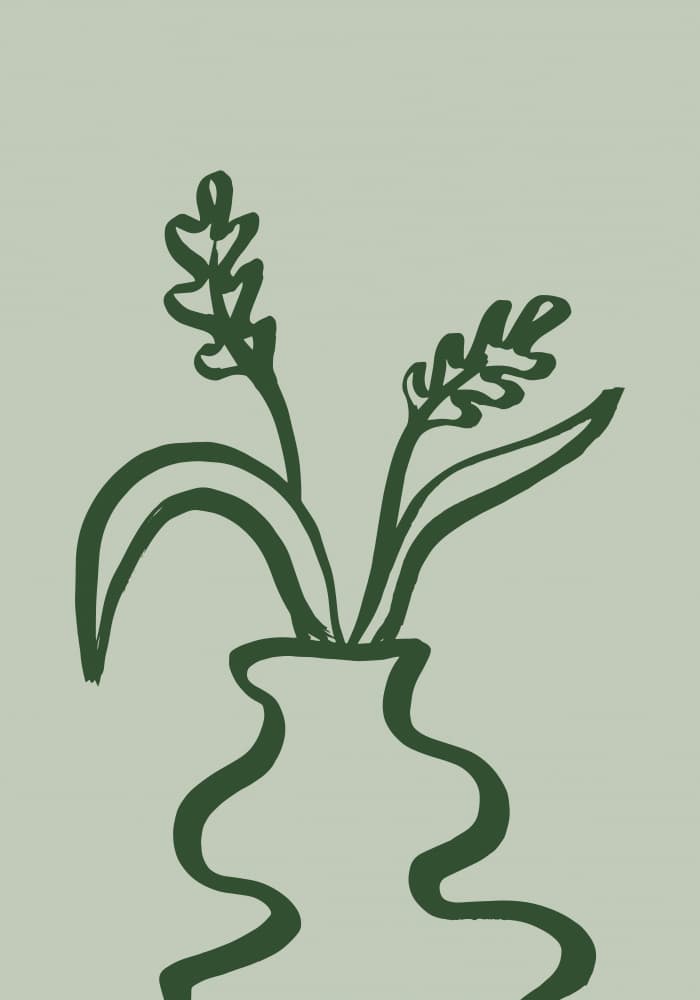 A Vase by Studio JKN — canvas wall art