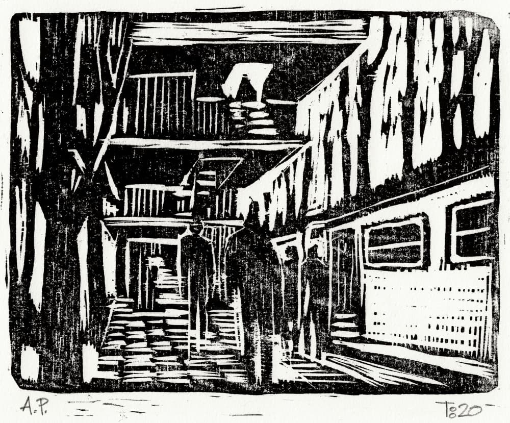 Urban Subway Passage by Tore Bahnson — canvas wall art