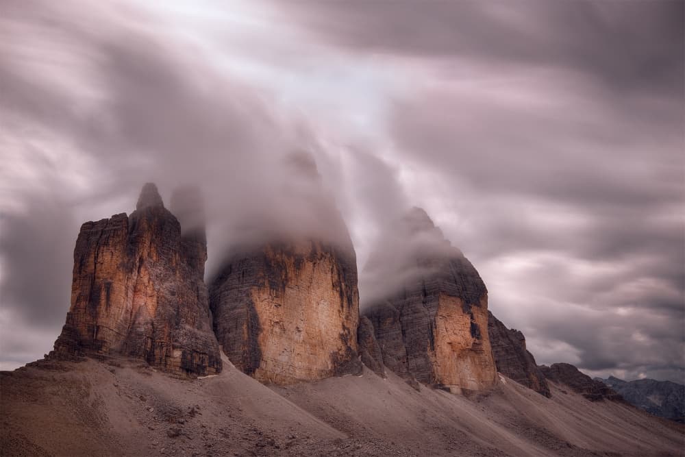 Tre Cime Di Lavaredo by Damiano Serra — canvas wall art