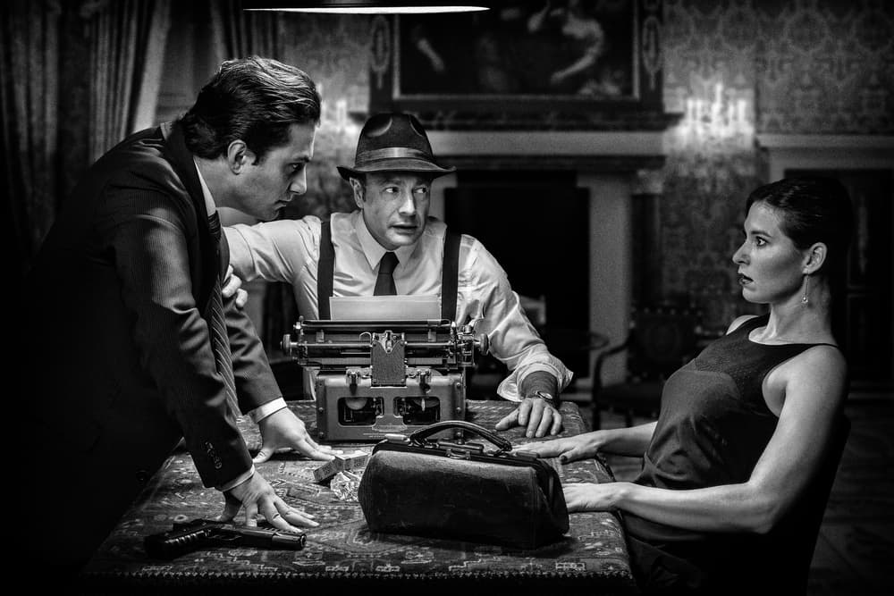 Noir Interrogation Scene by Tom Baetsen - xlix.nl — canvas wall art