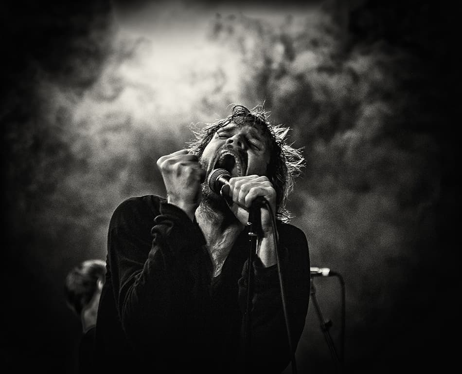 Intense Vocal Performance by Anders Samuelsson — canvas wall art