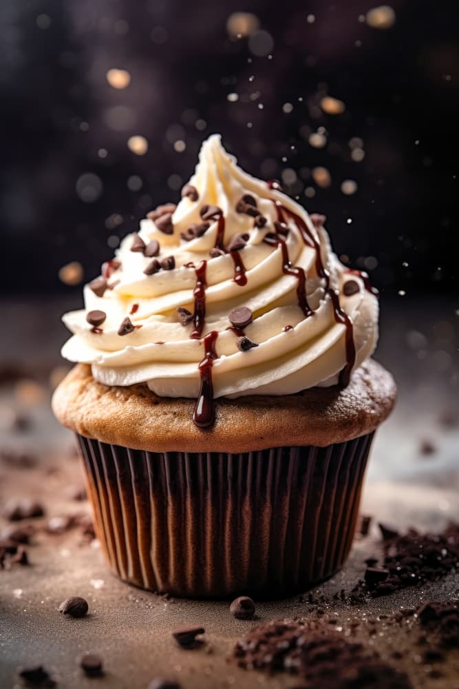 Decadent Chocolate Cupcake by Justyna Jaszke — canvas wall art