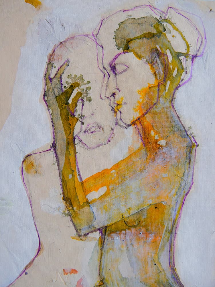 Tender Embrace by Doris Schmitz — canvas wall art