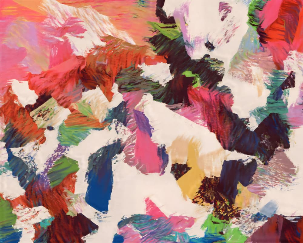 Vibrant Brushwork Abstract by Uma Gokhale — canvas wall art