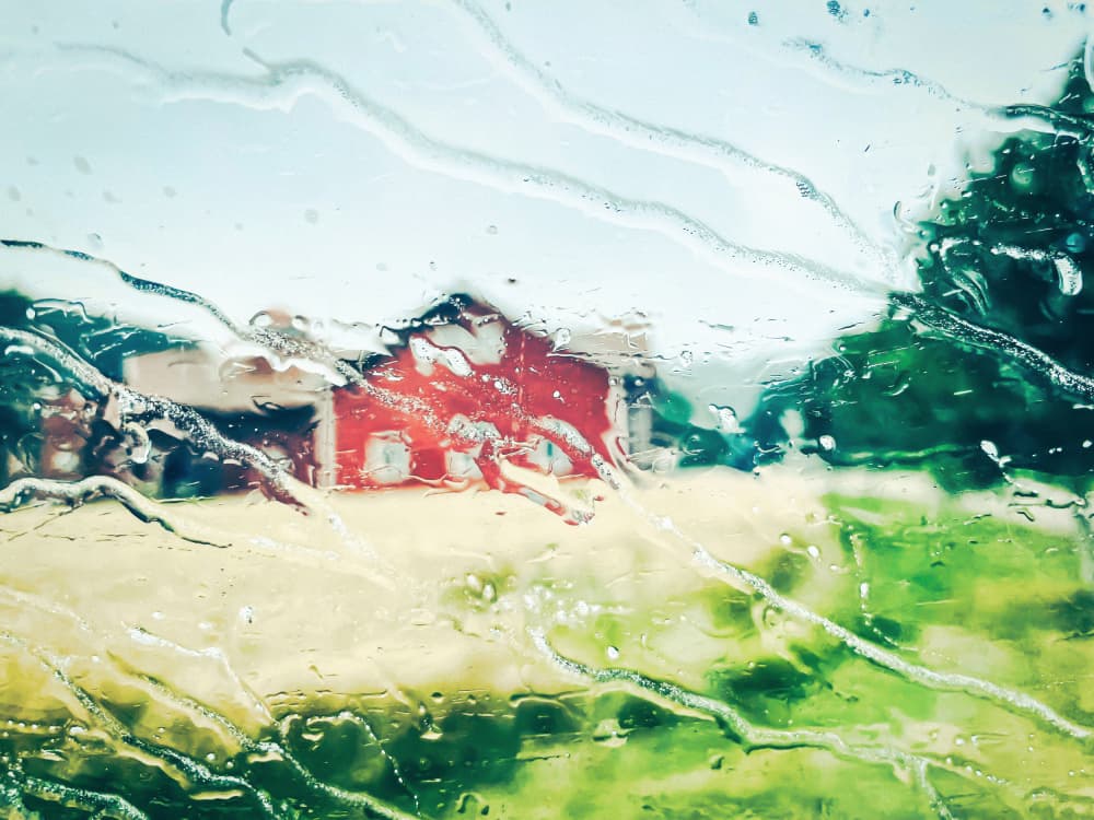 Rainy Window View by Stephanie Kleimann — canvas wall art
