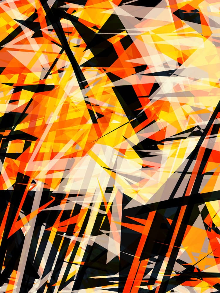 Dynamic Geometric Abstract by Petr Strnad — canvas wall art