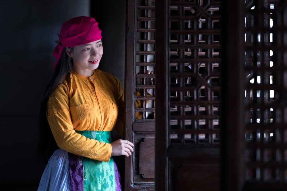 Joyful Cultural Smile by HuongHoang — canvas wall art