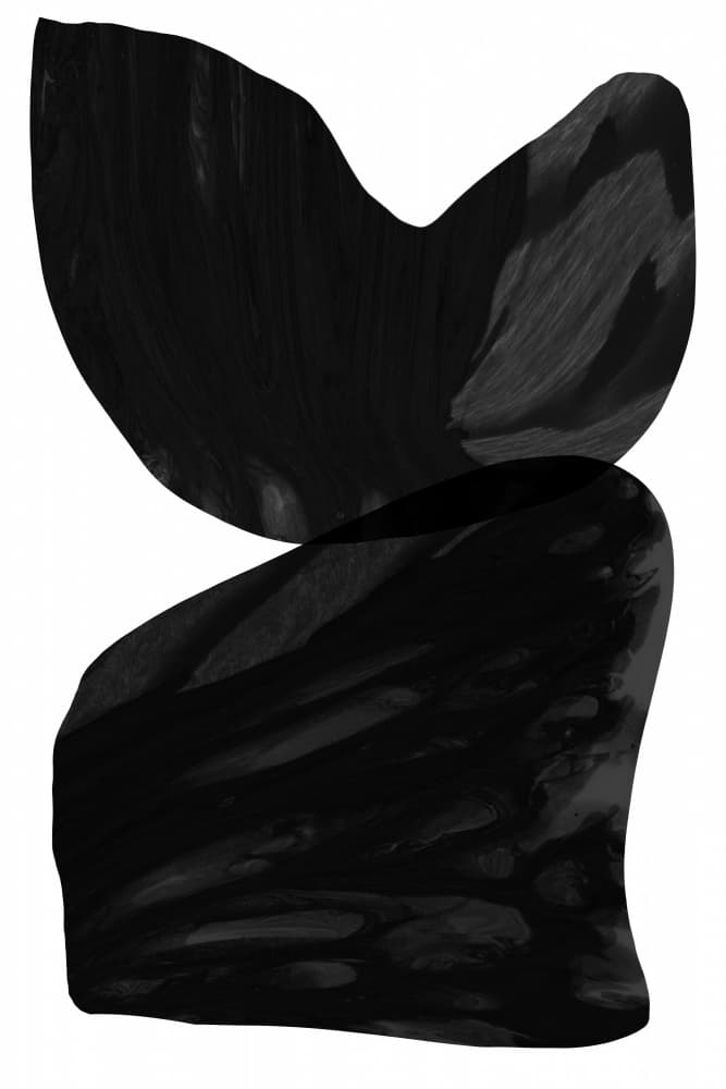 Black Abstract Forms by cartissi — canvas wall art