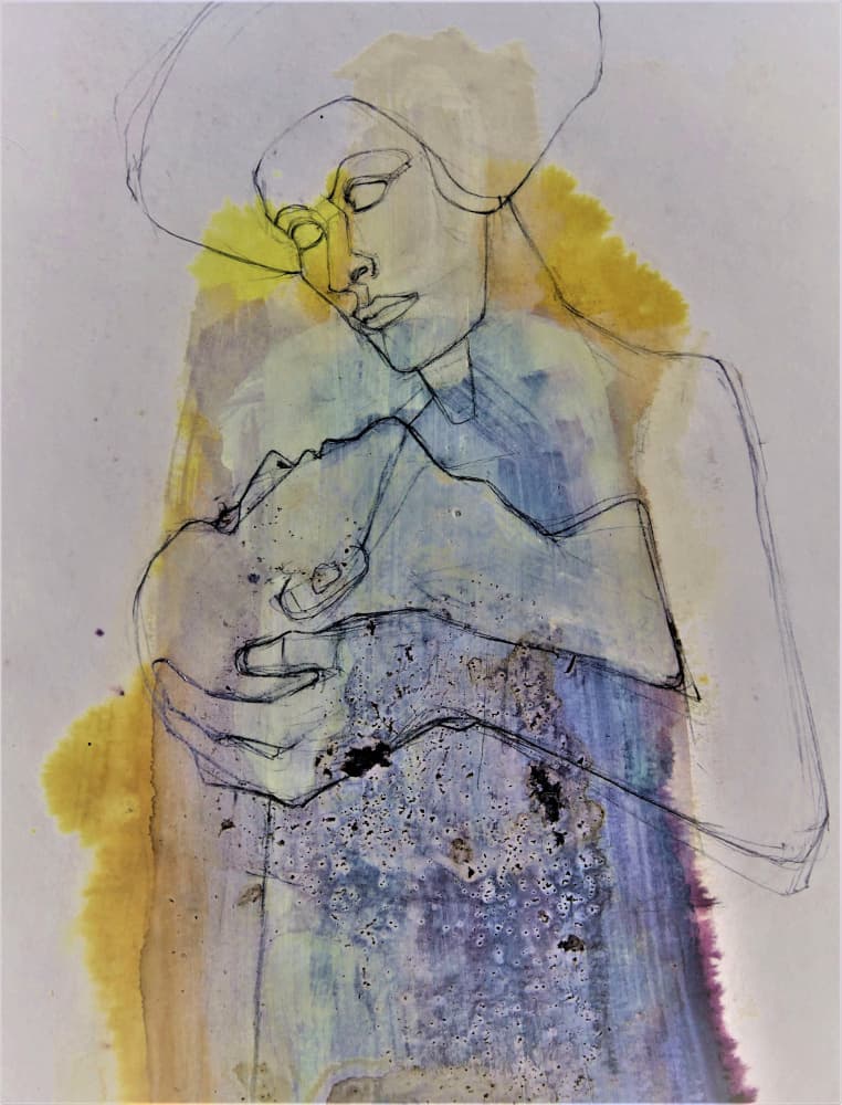 Mother Child Embrace by Doris Schmitz — canvas wall art