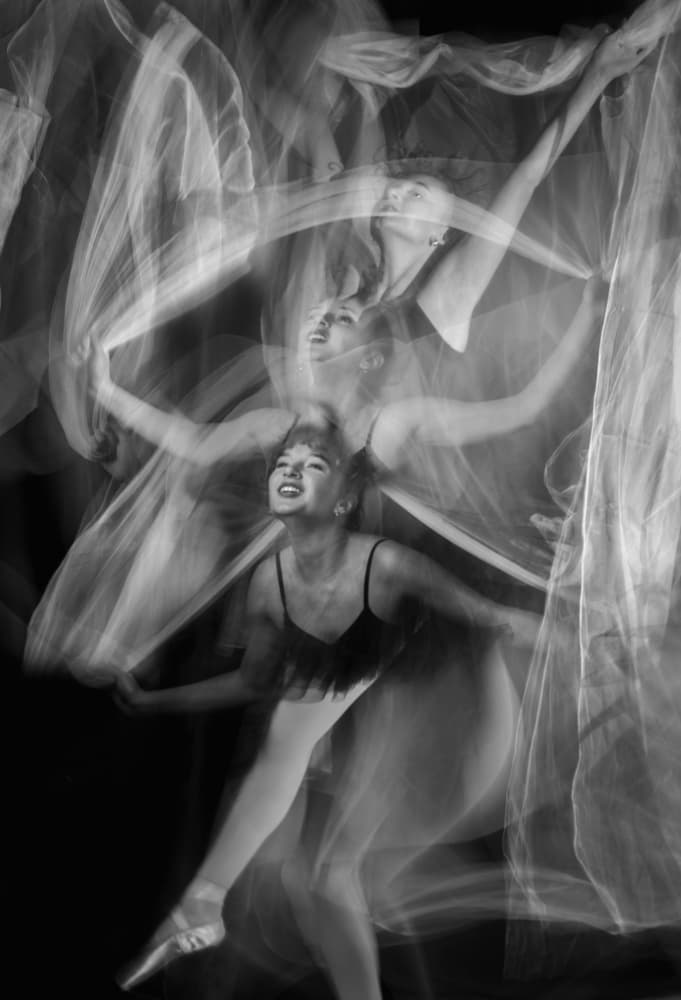 Joyful Ballerina Movement by Katarina Holmström — canvas wall art