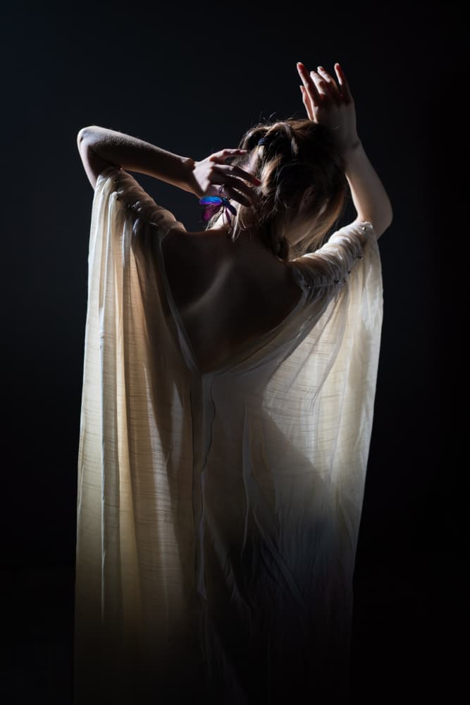 Ethereal Backlight Figure by Songlin Xu — canvas wall art
