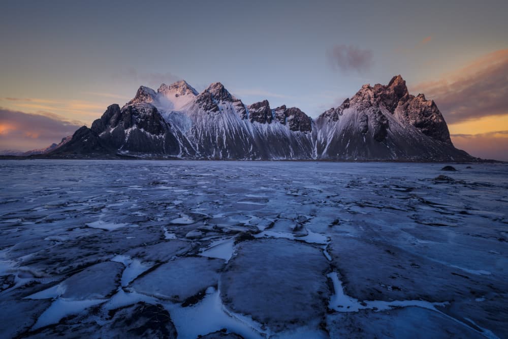 Icy Winter Peaks by Pilar Hm — canvas wall art