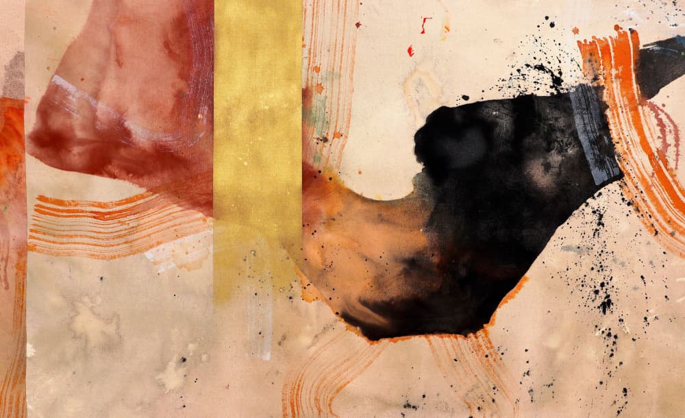 Dynamic Gold and Black by POOVI ART — canvas wall art