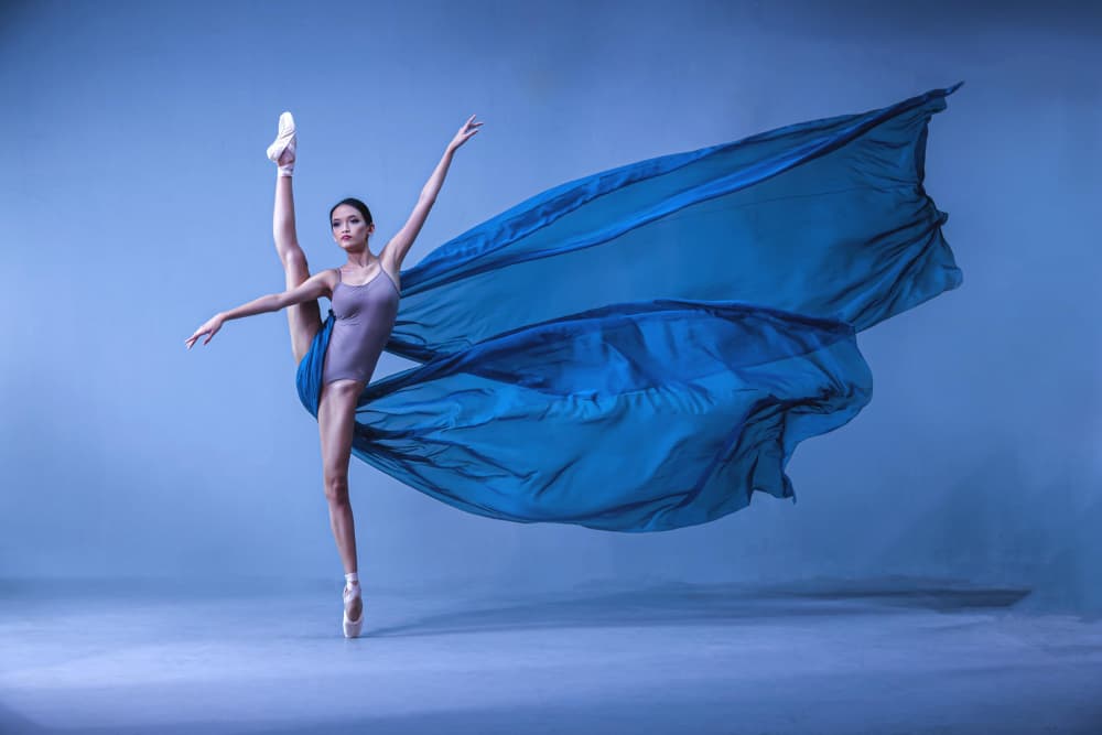 Dynamic Blue Grace by Agus Adriana — canvas wall art
