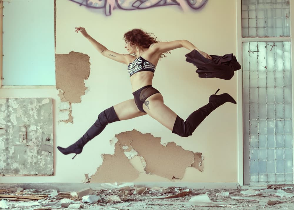 Urban Dance Leap by Tyler McAuley — canvas wall art