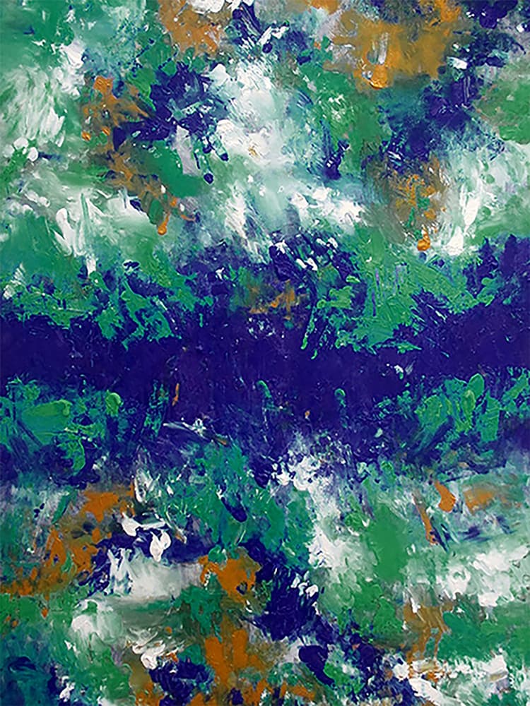 Abstract River Flow by Ron Halfant — canvas wall art