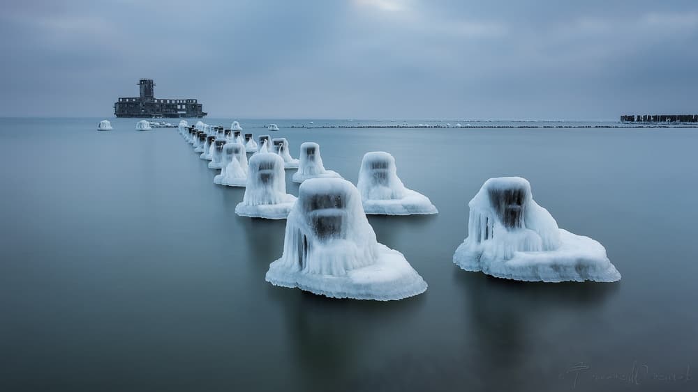 Frozen Coastal Outpost by Tomasz Wozniak — canvas wall art