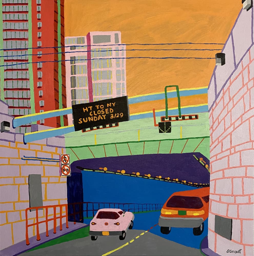 Holland Tunnel Entrance by Sue Graef — canvas wall art