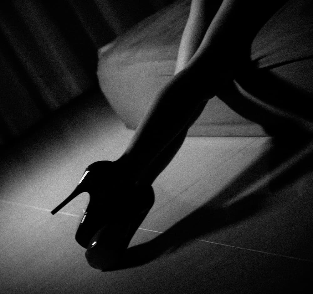 High Heel Silhouette by Erik Schottstaedt — canvas wall art