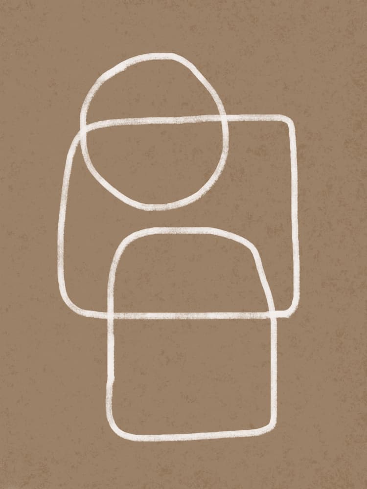 Modern Abstract Lines by Little Dean — canvas wall art
