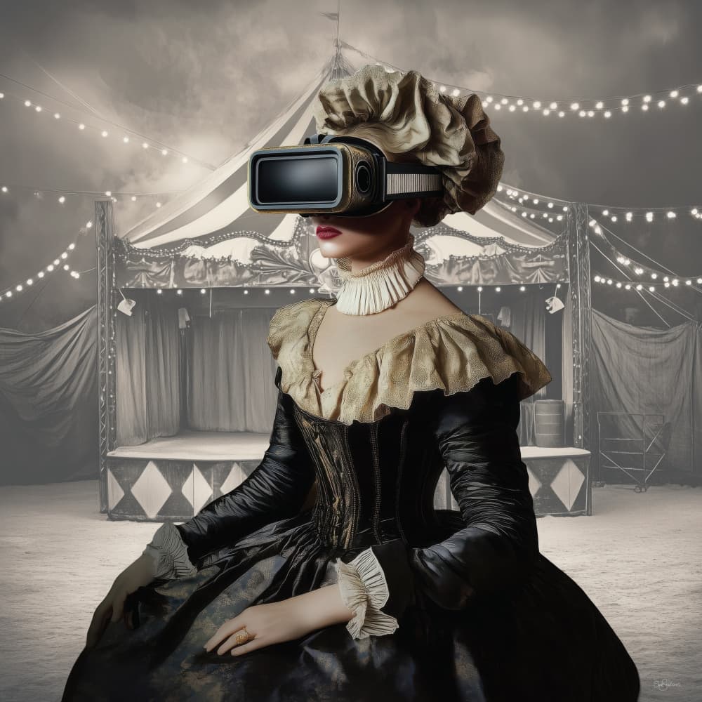 Vintage Circus VR by Sue Skellern — canvas wall art