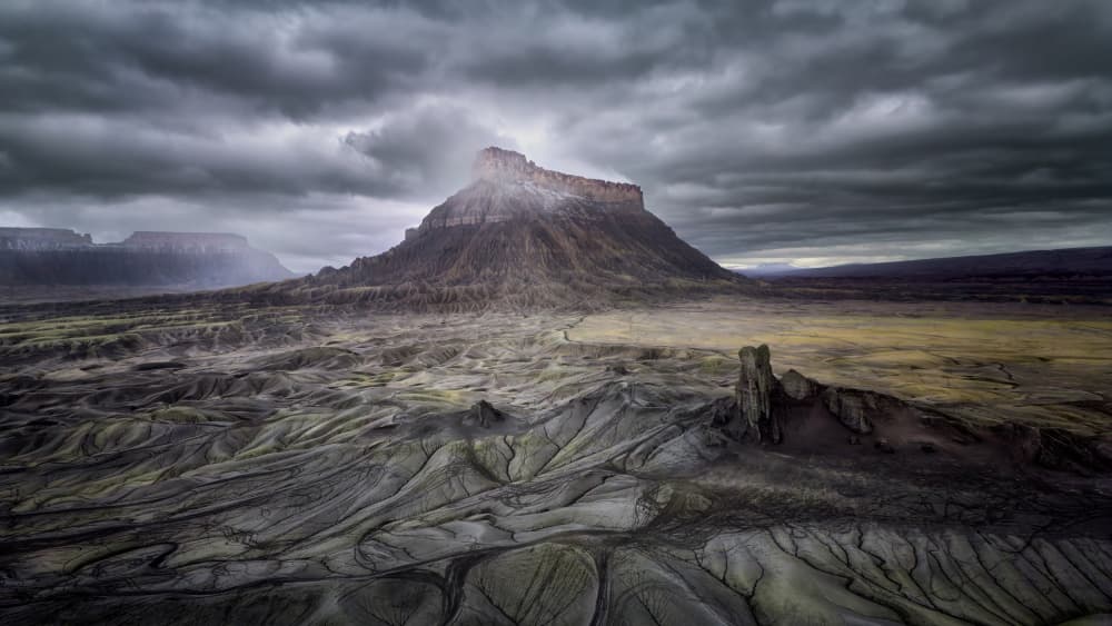 Dramatic Desert Mesa by Ricardo Gayan — canvas wall art