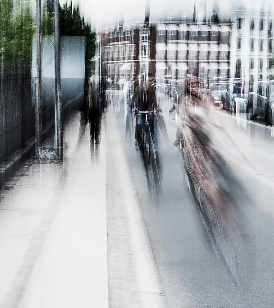City Life In Motion by Carmine Chiriacò — canvas wall art