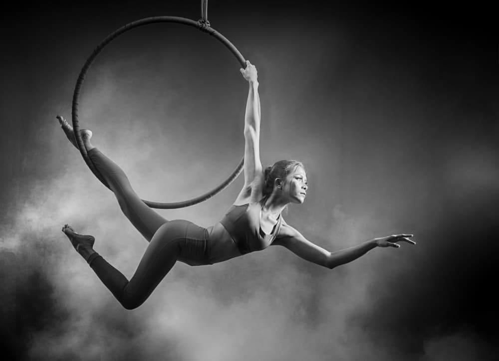 Graceful Aerial Dance by Angela Muliani Hartojo — canvas wall art
