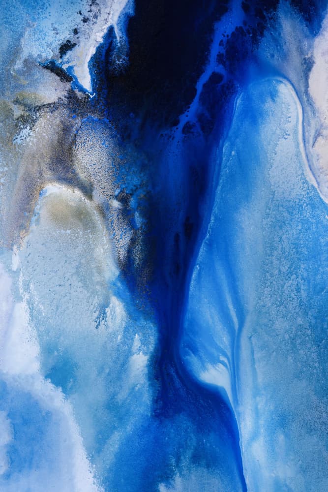 Abstract Ocean - Tidal Rhythms by Petra Meikle de Vlas — canvas wall art