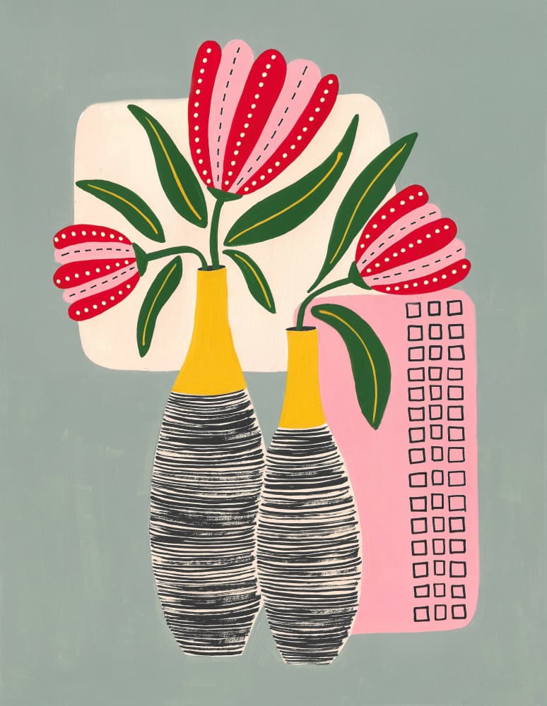 Modern Floral Vases