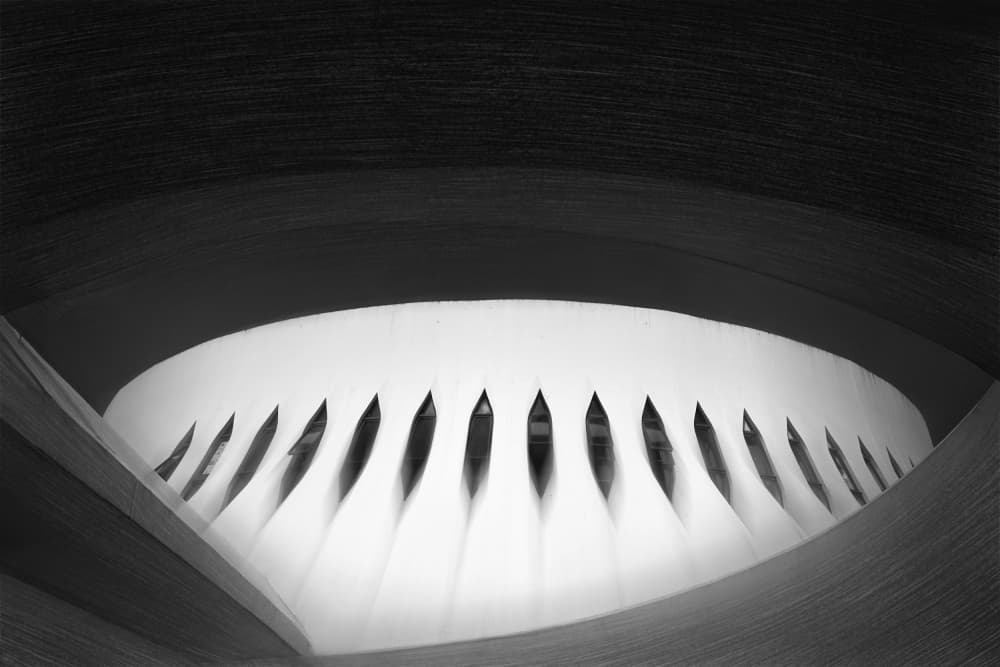 Modern Architectural Curves by Hans-Wolfgang Hawerkamp — canvas wall art