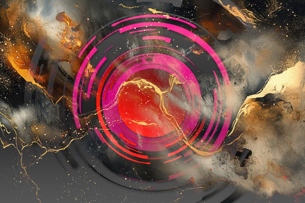 Cosmic Energy Portal by Rafal Kulik — canvas wall art
