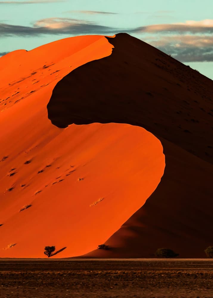 Orange Desert Dune by Jie Jin — canvas wall art