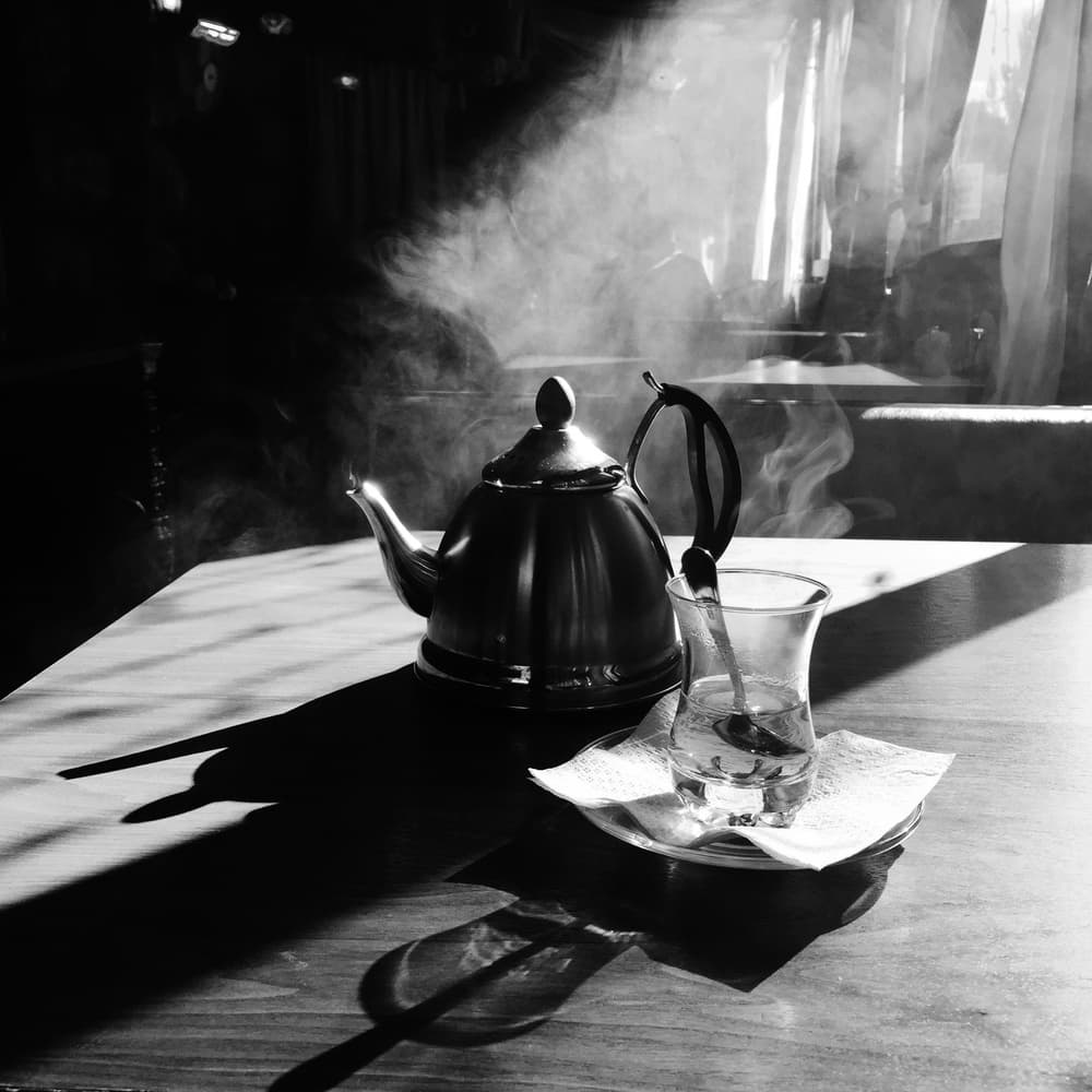 Steaming Morning Tea by Anri Croizet — canvas wall art
