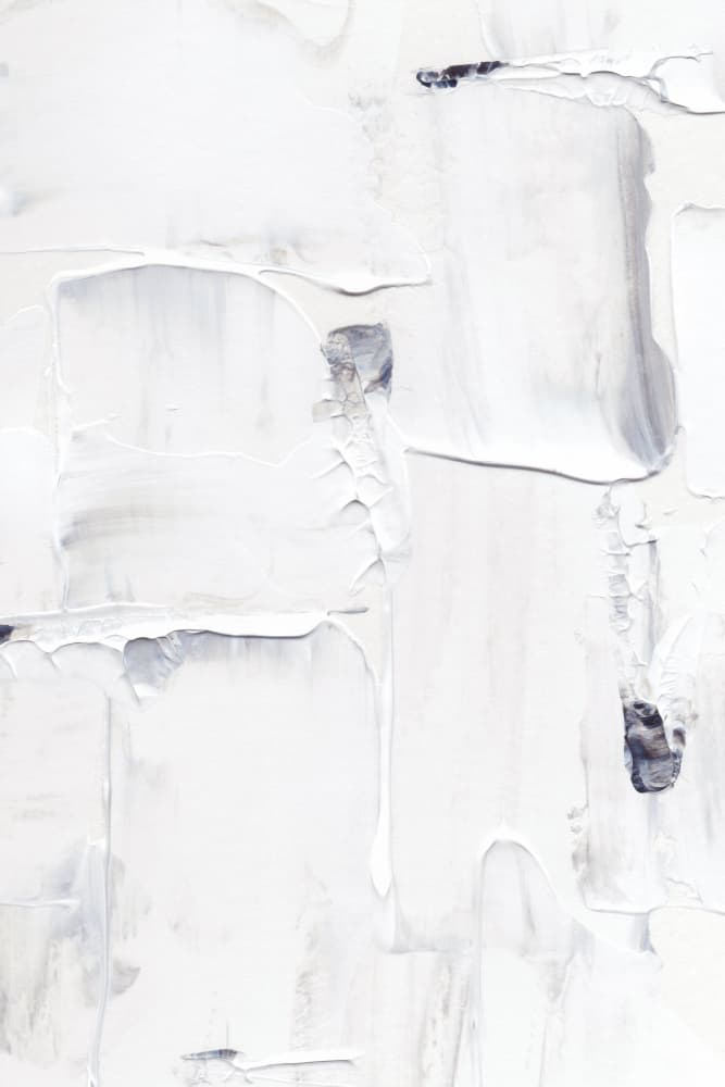 Expressionist White and Gray Brushstrokes by uplusmestudio — canvas wall art