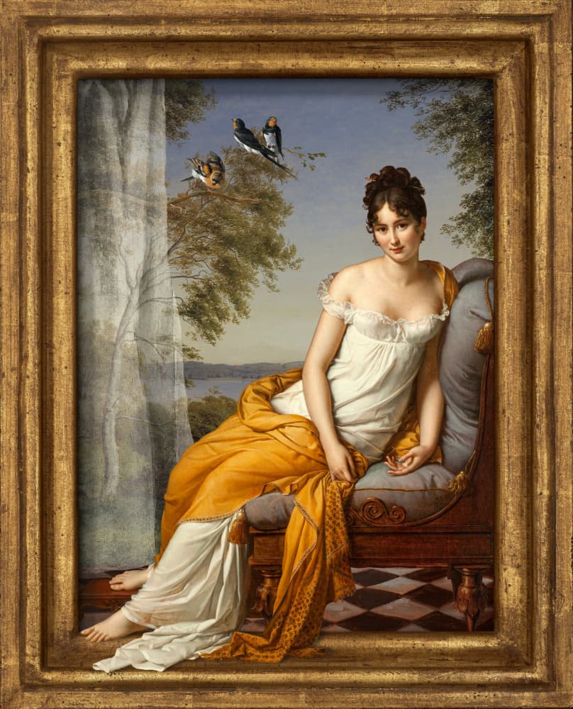 Elegant Woman by Window by Marja van den Hurk — canvas wall art