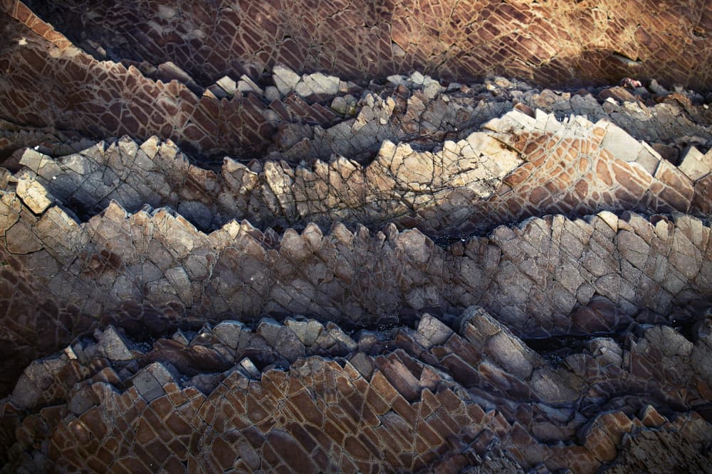 Layered Rock Patterns by Tim Mossholder — canvas wall art