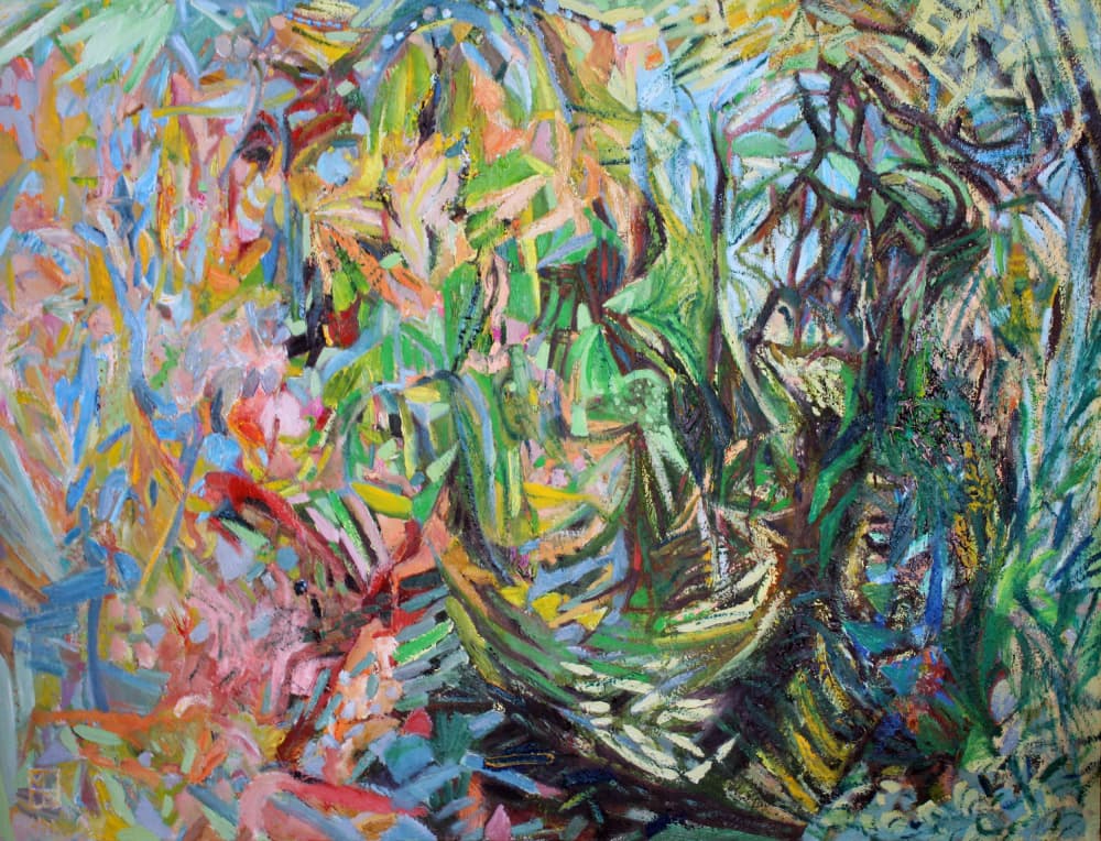 Vibrant Tropical Growth by Marina Nelson — canvas wall art