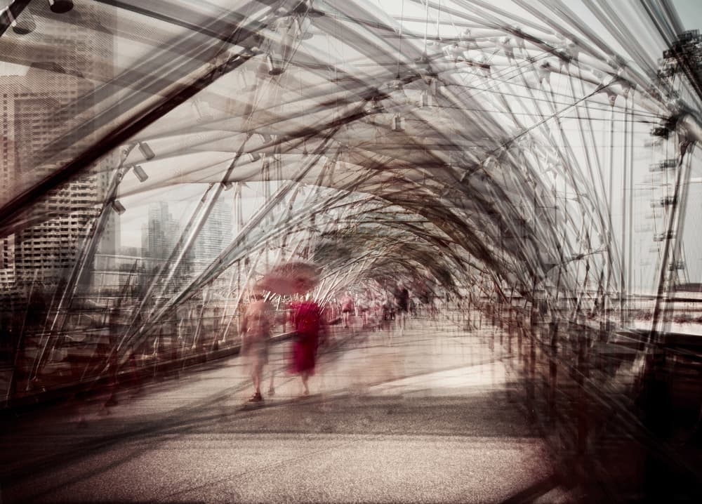 Blurred Urban Passage by Carmine Chiriacò — canvas wall art