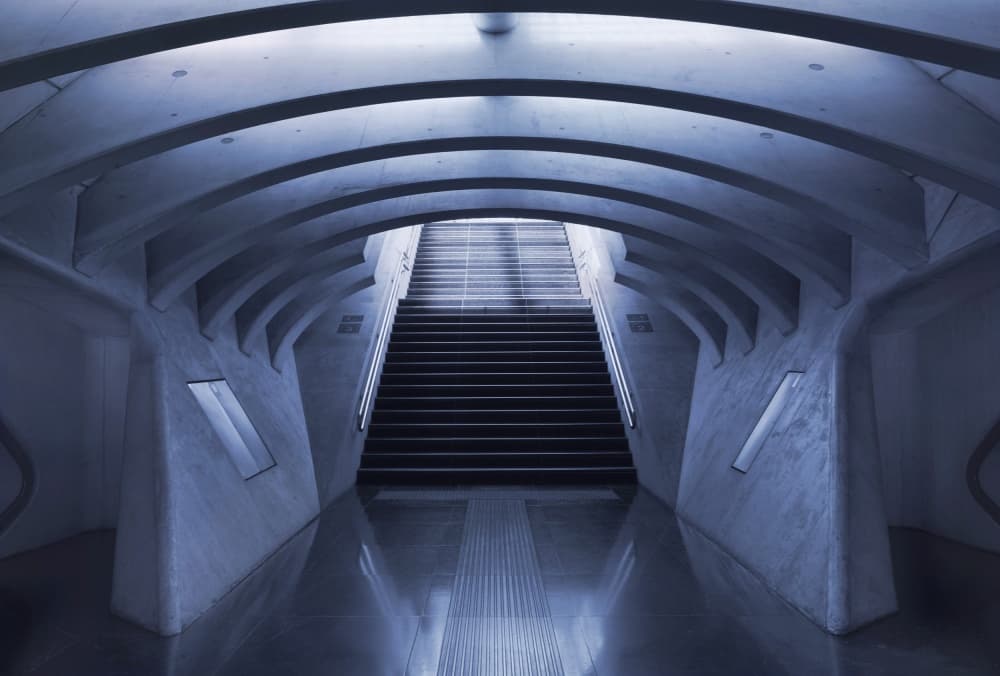 Modern Archway Stairway by Alida van Zaane — canvas wall art