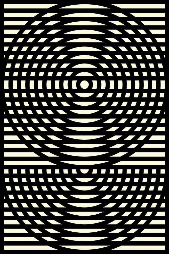 Geometric Optical Illusion by Petr Strnad — canvas wall art