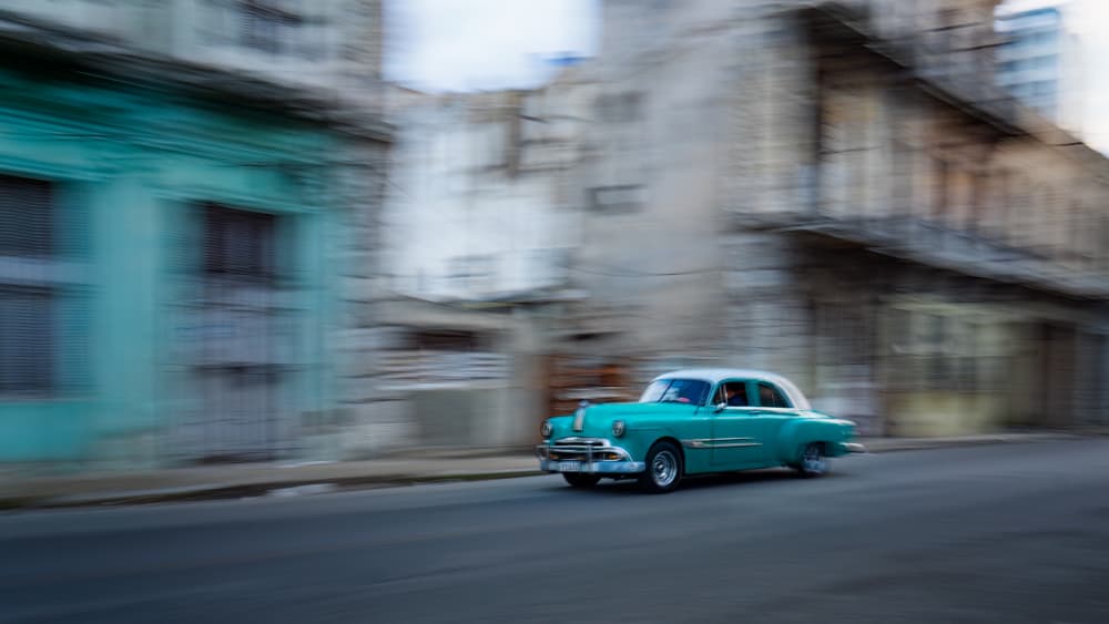Havana Classic Car Drive by Hanping Xiao — canvas wall art