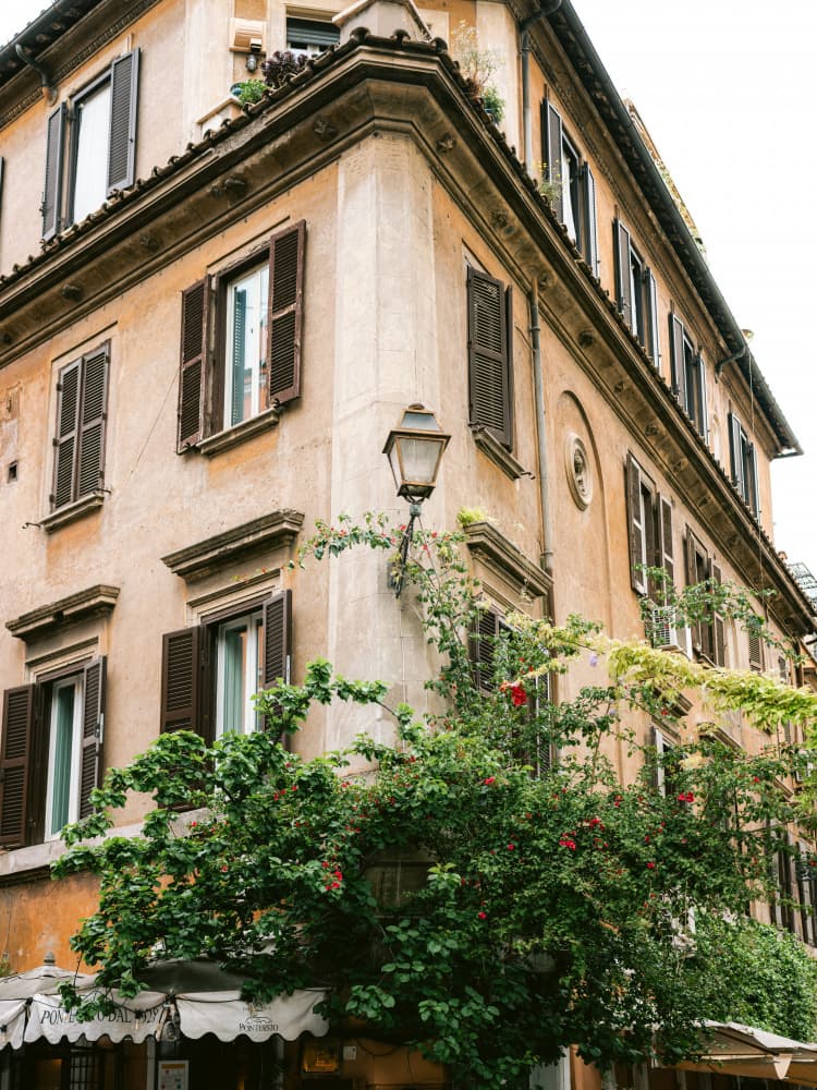 Botanical Trastevere Rome || by Raisa Zwart — canvas wall art