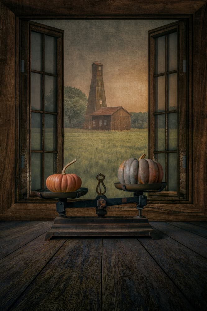 Autumn Scale Window View by Marko Klavs — canvas wall art