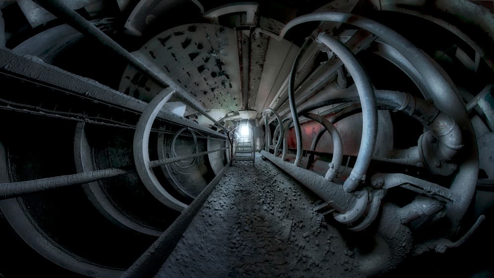 Forgotten Industrial Corridor by Francois Casanova — canvas wall art
