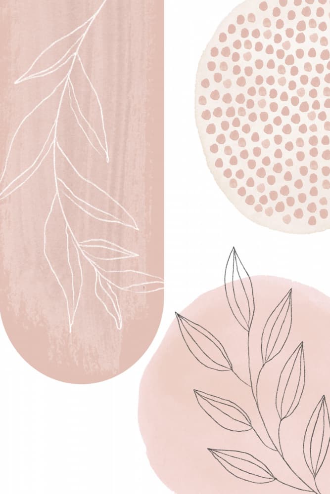 Soft Blush Botanicals by Sally Ann Moss — canvas wall art